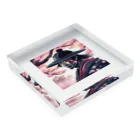 samurai-isの桜とサムライ Acrylic Block :placed flat