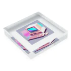 ワンダーワールド・ワンストップの懐かしい90年代のコンピューター④ Acrylic Block :placed flat