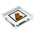 かさごさかのMikaeri cat (Cha-tora) アクリルブロックの平置き