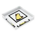 かさごさかのMikaeri cat (prin) Acrylic Block :placed flat