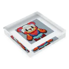 koba777のドット絵ワンゲニベスト Acrylic Block :placed flat