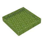 B-catの微生物パターン緑_アイテムいろいろ Acrylic Block :placed flat