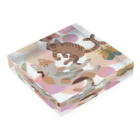 にゃんころのにゃんころず Acrylic Block :placed flat