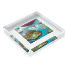 G7のショップの 幻想の浮遊アイランド コレクション（Fantastical Levitating Islands Collection） Acrylic Block :placed flat