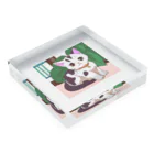 FortuneRiserのふわにゃんこ Acrylic Block :placed flat