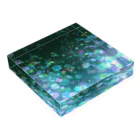 mojicoshiのキラメキ（g_sparkle） Acrylic Block :placed flat