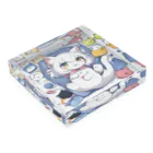 Moichi Designs Shop-2023の赤ちゃんネコタン Acrylic Block :placed flat