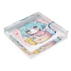 那須モバイル店の可愛いけもっ娘 Acrylic Block :placed flat