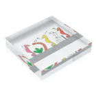 森図鑑の[森図鑑] 仲間に入れて（背景なし） Acrylic Block :placed flat