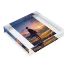 卯月なのかのTwilight Countryside Journey  〜黄昏に包まれる故郷の旅〜　No.1「An ordinary day」 Acrylic Block :placed flat