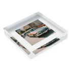 crayon2chanの車　映画 Acrylic Block :placed flat