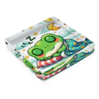 Shiba_IncのSleeping frogs(熟睡する蛙) Acrylic Block :placed flat