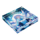 卯月なのかのCrystal Journey　〜美麗で神聖、どこか厳かな結晶の旅〜　No.3「眠れる氷の女王」 Acrylic Block :placed flat