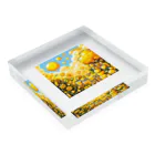 PiXΣLのvibrant yellow / type.1 Acrylic Block :placed flat