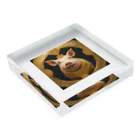 chikinpigのチャールストン二世 Acrylic Block :placed flat