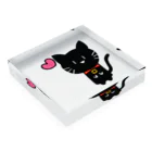 ねこ日和のねこ日和（黒猫） Acrylic Block :placed flat