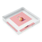 ドット絵調理器具のドット絵「じゃがいも」 Acrylic Block :placed flat