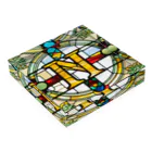 alphabet stained glassのstained glass N Acrylic Block :placed flat