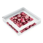 curtisの桜の花びら Acrylic Block :placed flat