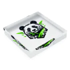 Design Harborのcool panda Acrylic Block :placed flat