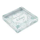 諏訪ノ森図書館 SouvenirのSuwa no Mori Library  Acrylic Block :placed flat