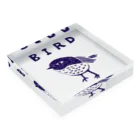 NIKORASU GOのトリマニア専用デザイン「BIRD」（Tシャツ・パーカー・グッズ・ETC） アクリルブロックの平置き