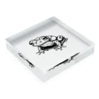 larva_frogのfrog Acrylic Block :placed flat