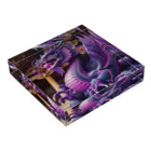comati12の神秘的な紫の神龍 Acrylic Block :placed flat