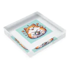 wtr3045のまるねこ37 Acrylic Block :placed flat