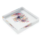 AQUAMETAVERSEの日本舞踊　なでしこ1478 Acrylic Block :placed flat