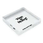 Super_BluemoonのTime is money!　時は金なり！ Acrylic Block :placed flat