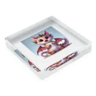 nekodoragonのびっくり！ 猫ドラゴン Acrylic Block :placed flat