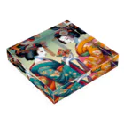 日本の風景 COOL JAPANの日本の風景:素敵な舞妓さん、Japanese scenery: lovely maiko Acrylic Block :placed flat