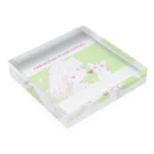 nya-mew（ニャーミュー）のネコチャン×ネコチャン Acrylic Block :placed flat