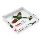 NYAO_AVIATIONの一式戦 隼（加藤隼戦闘隊 隊長機）グッズ Acrylic Block :placed flat