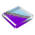 BEYOND_BEYONDの紫浄土 Acrylic Block :placed flat