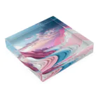 chan-takehaniの夢の彼方へ Acrylic Block :placed flat