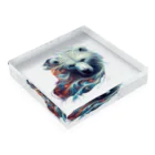 e-lily32のBeautiful Bear　聖戦士　A Acrylic Block :placed flat