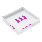 ゆるあさのラビッツちゃん Acrylic Block :placed flat