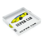にゃんこ王子のスーパーカー１１ Acrylic Block :placed flat