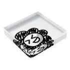 JamyJamyStudioのJamyJamyStudio公式グッズ【お花】 Acrylic Block :placed flat