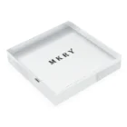 MKRY -ﾐｸﾘｨ -のMKRY設立記念 Acrylic Block :placed flat