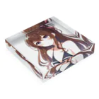 ShopＴＫの水着を選ぶ少女 Acrylic Block :placed flat