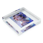 AQUAMETAVERSEのブルーの宝石を身につけて　ラフルール　1859 Acrylic Block :placed flat