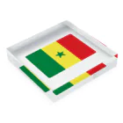 お絵かき屋さんのセネガルの国旗 アクリルブロックの平置き