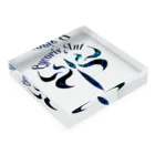 Lycoris Ant～リコリスアント～のLycorisAnt（リコリスアント）ロゴ（青） Acrylic Block :placed flat