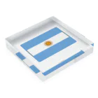 お絵かき屋さんのアルゼンチンの国旗 Acrylic Block :placed flat