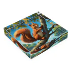 Enchanted Charm EmporiumのBreezy Squirrel ("ブリージースクイレル") Acrylic Block :placed flat