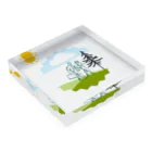 rimonennファミリーのいい天気だ！散歩しよう！　歩こ～歩こ～私は元気～♪ Acrylic Block :placed flat