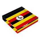 お絵かき屋さんのウガンダの国旗 Acrylic Block :placed flat